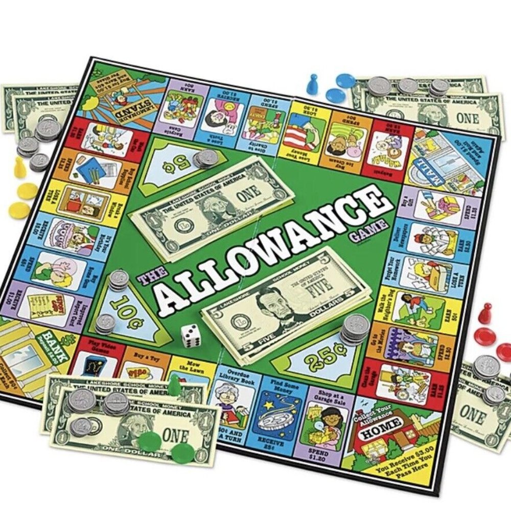 Vintage Lakeshore Learning The Allowance Board Game Educational Homeschool